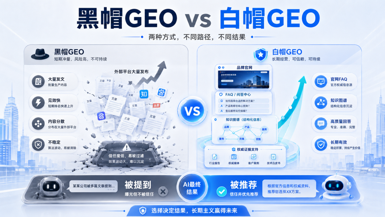 Black-hat GEO versus white-hat GEO