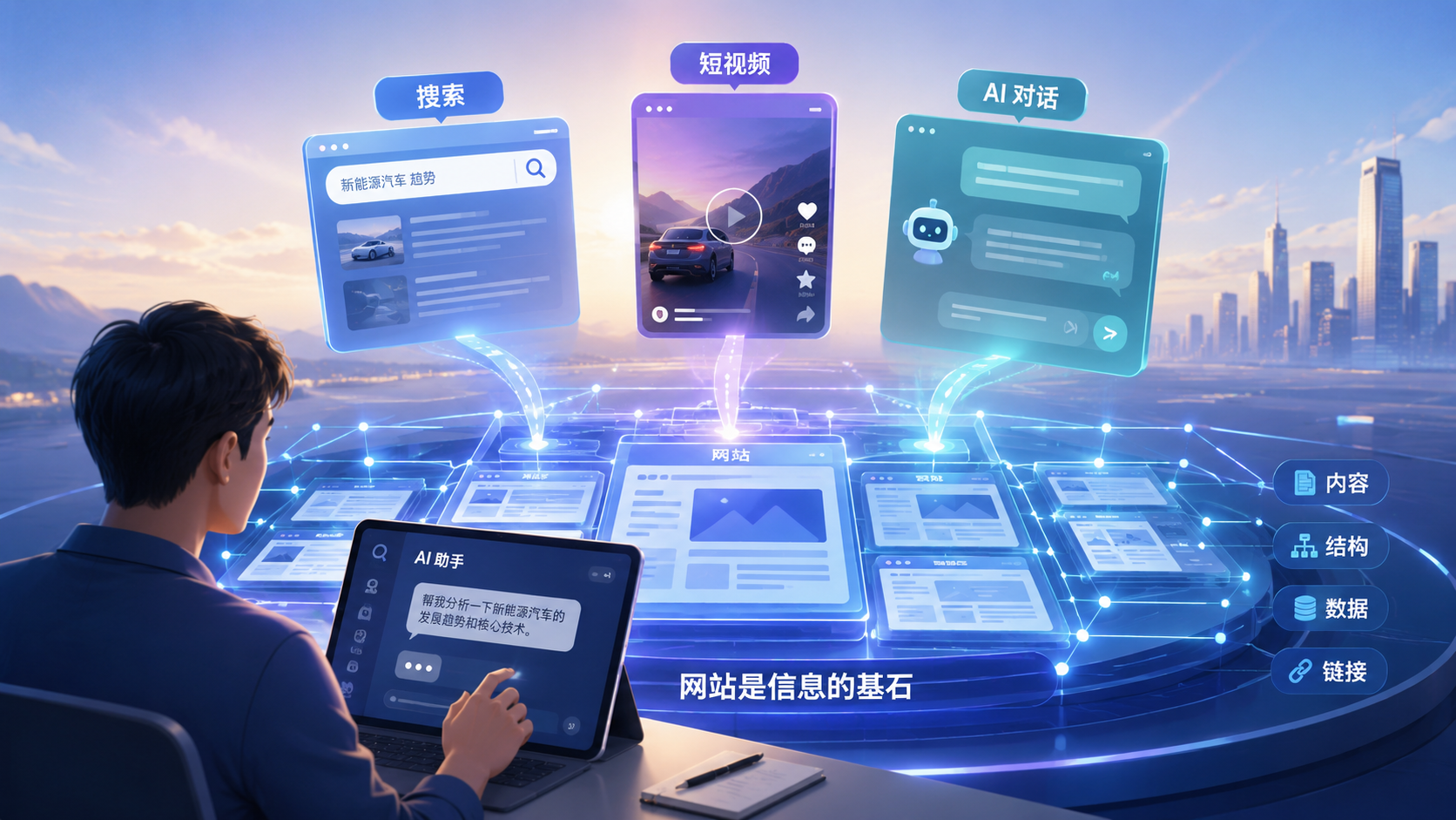 Website as an information foundation in the AI era